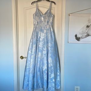 Light blue prom dress